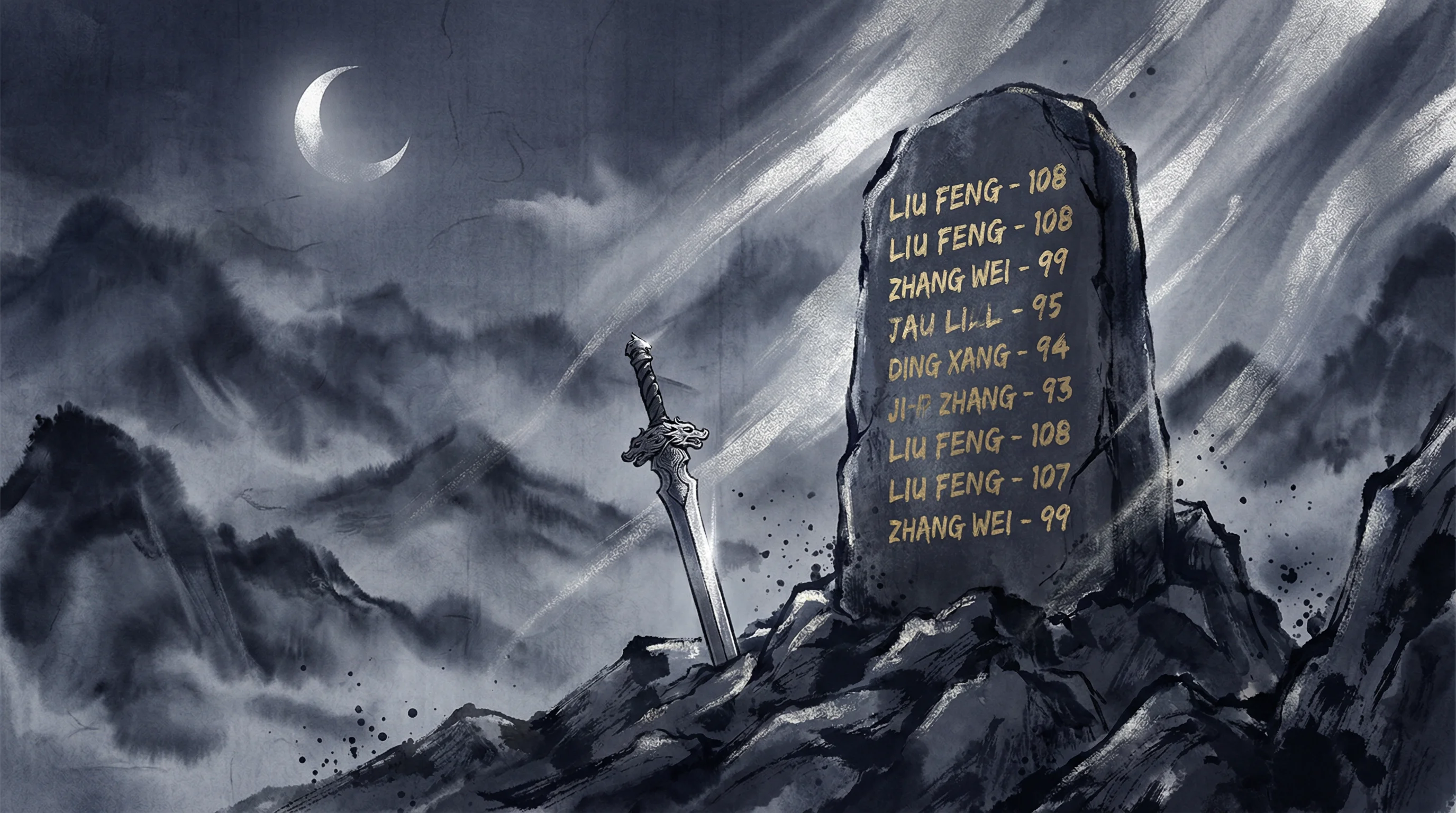 pg娱乐武林排行榜石碑